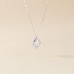 Collier Or Blanc Lydia Oxydes De Zirconium - Colliers Femme | Histoire d&rsquo;Or