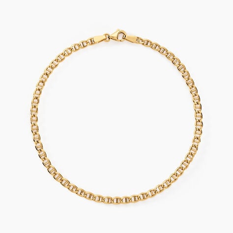 Bracelet Or Jaune Capucin Maille Marine - Bracelets cha&icirc;ne Femme | Histoire d&rsquo;Or