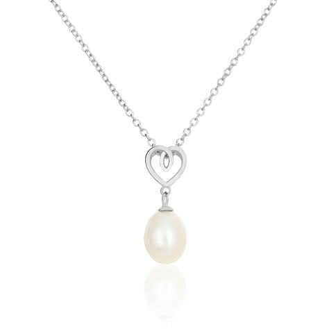 Collier Miley Argent Blanc Perle De Culture - Colliers fantaisie Femme | Histoire d&rsquo;Or
