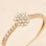 Bague Shin Or Jaune Oxyde De Zirconium - Bagues avec pierre Femme | Histoire d&rsquo;Or