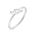Bague Winter Sweetness Argent Blanc Oxyde De Zirconium - Bagues avec pierre Femme | Histoire d&rsquo;Or