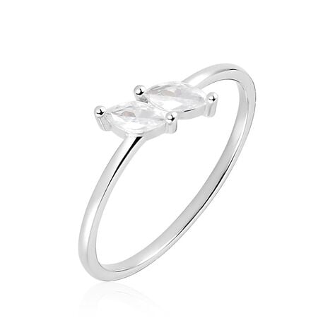 Bague Winter Sweetness Argent Blanc Oxyde De Zirconium - Bagues avec pierre Femme | Histoire d&rsquo;Or