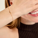 Bracelet Cerise Plaqu&eacute; Or Jaune Oxyde De Zirconium - Bracelets Femme | Histoire d&rsquo;Or