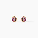 Boucles D'Oreilles Puces Lea Argent Dor&eacute; A L'Or 750/1000 - Boucles d'oreilles fantaisie Enfant | Histoire d&rsquo;Or