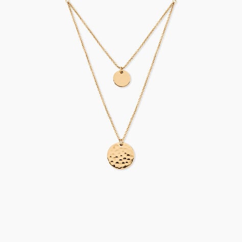 Collier Nuala Plaqu&eacute; Or Jaune - Colliers doubles et triples cha&icirc;nes Femme | Histoire d&rsquo;Or