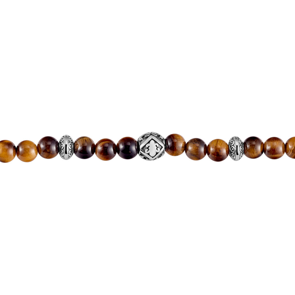 Bracelet Labhras Acier Blanc - Bracelets Homme | Histoire d’Or