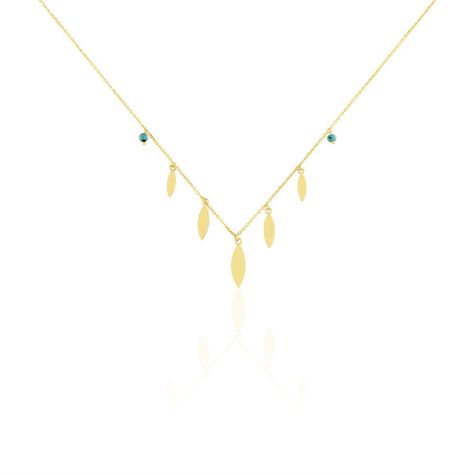 Collier Or Jaune Jehannet Turquoise - Colliers Femme | Histoire d’Or
