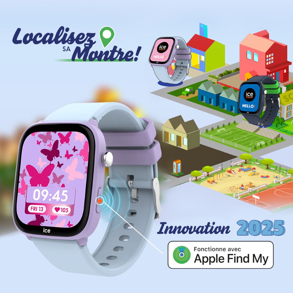 Montre Connect&eacute;e Ice Watch Ice Smart Junior 3.0 Ronde Find My - Montres connect&eacute;es Enfant | Histoire d&rsquo;Or