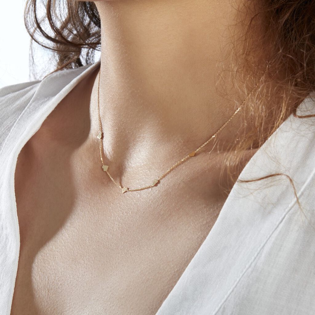Collier Darleen Or Jaune - Colliers Coeur Femme | Histoire d’Or