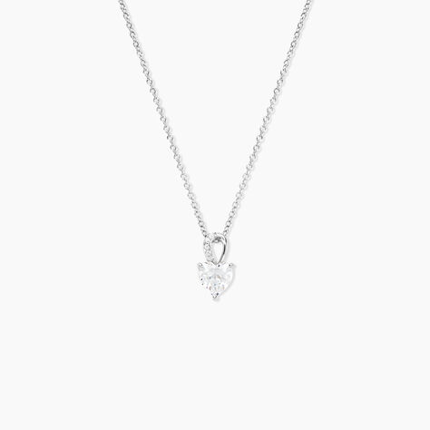Collier Atieno Argent Blanc Oxyde De Zirconium - Colliers fantaisie Femme | Histoire d&rsquo;Or