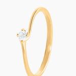 Bague Firmamenti Or Jaune Diamant - Bagues solitaires Femme | Histoire d&rsquo;Or
