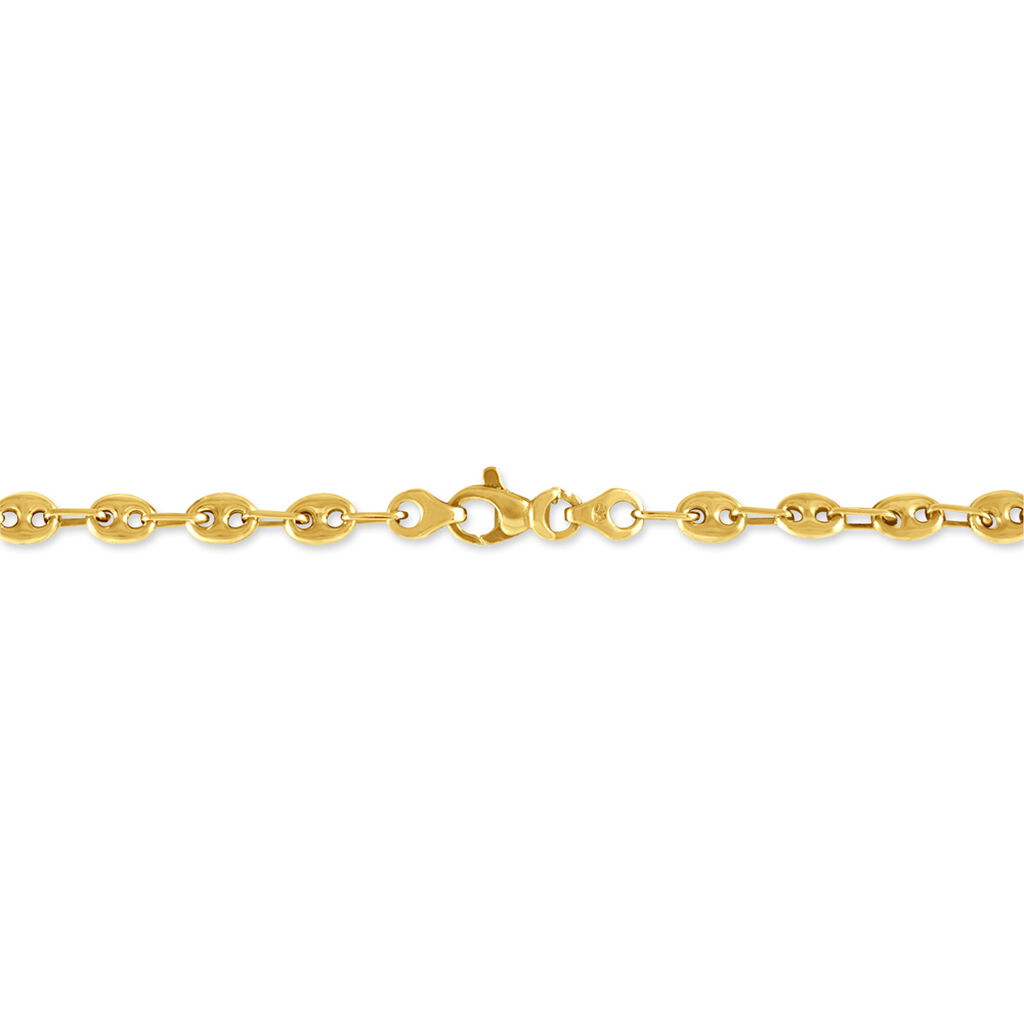 Bracelet Dami Maille Grain De Cafe Or Jaune - Bracelets cha&icirc;ne Femme | Histoire d&rsquo;Or