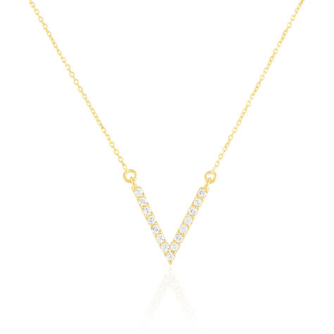 Collier Celene Or Jaune Oxyde De Zirconium - Colliers Femme | Histoire d’Or