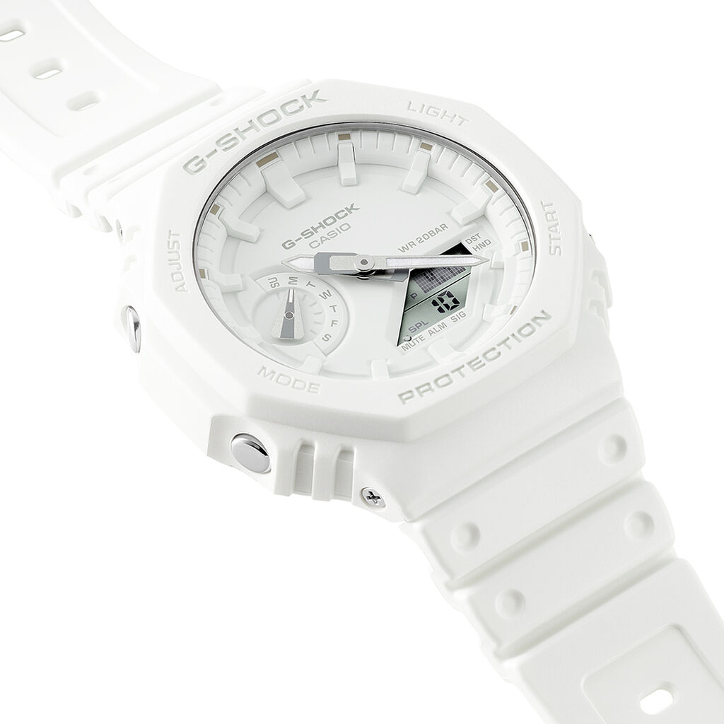 Montre Casio G-shock Classic Blanc - F&ecirc;te des p&egrave;res Homme | Histoire d&rsquo;Or
