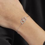 Bracelet Argent Blanc Ula - Bracelets Femme | Histoire d&rsquo;Or