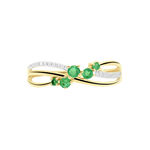 Bague Amarylis Or Jaune Emeraude - Bagues solitaires Femme | Histoire d&rsquo;Or