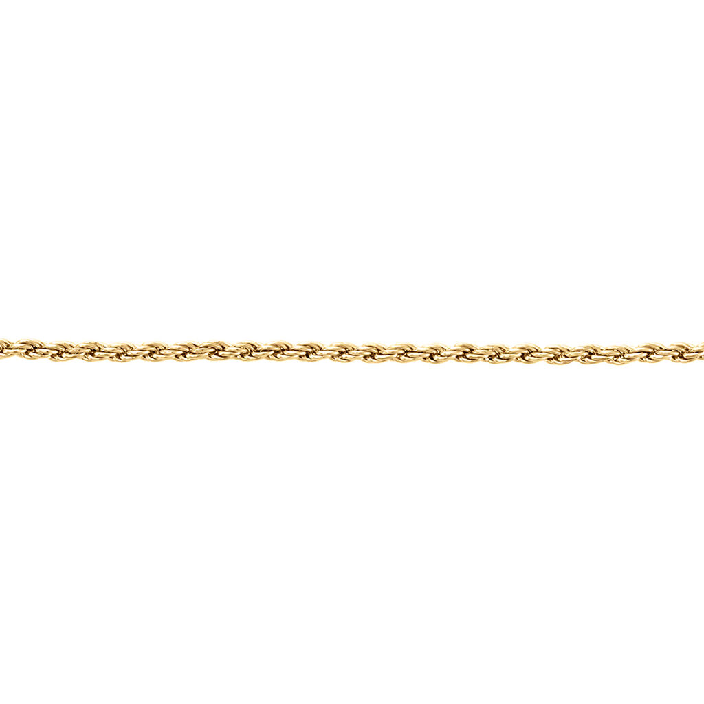 Bracelet Azelys Maille Corde Plaqué Or Jaune - Bracelets chaîne Femme | Histoire d’Or