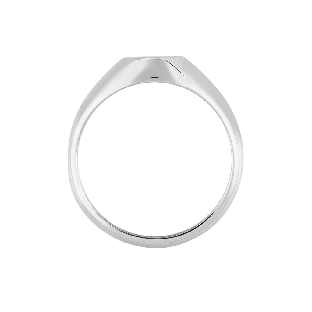 Chevali&egrave;re Amaurie Argent Blanc Onyx - Bagues solitaires Homme | Histoire d&rsquo;Or
