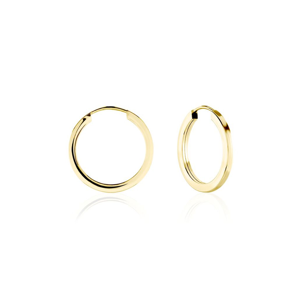 Créoles Benedikta Or Jaune - Boucles d'oreilles créoles Femme | Histoire d’Or