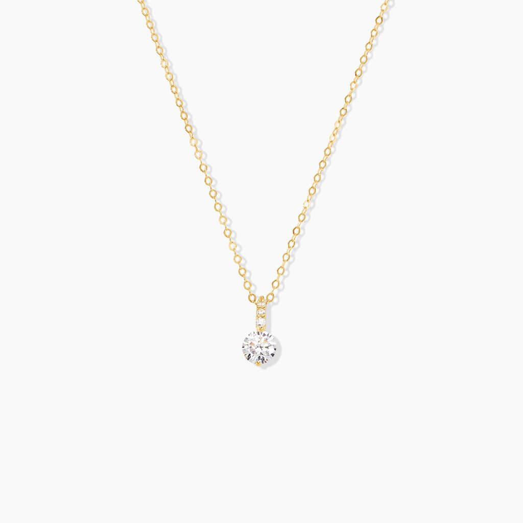 Collier Derby Or Jaune Oxyde De Zirconium - Colliers Femme | Histoire d&rsquo;Or