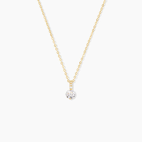 Collier Derby Or Jaune Oxyde De Zirconium - Colliers Femme | Histoire d&rsquo;Or