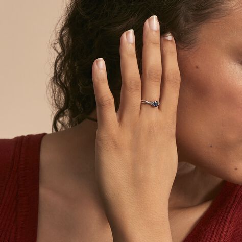 Bague Cassie Or Blanc Saphir Et Diamant - Bagues solitaires Femme | Histoire d’Or
