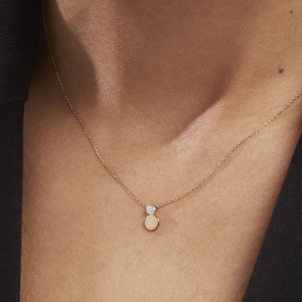 Collier Or Jaune Abihu Diamants - Colliers Femme | Histoire d’Or