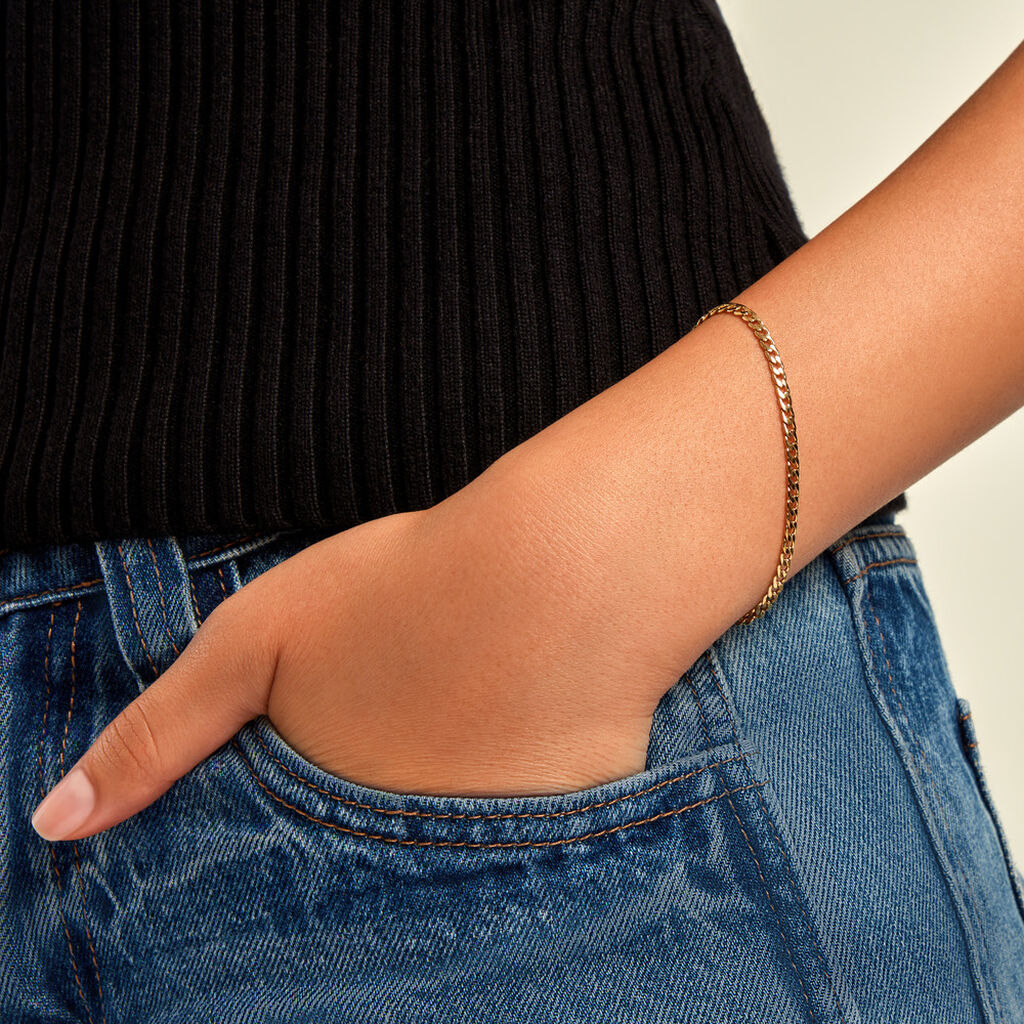 Bracelet Lili Acier Jaune - Bijoux sans pierre Femme | Histoire d&rsquo;Or