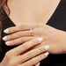 Bague Shahar Argent Rose Oxyde De Zirconium - Bagues solitaires Femme | Histoire d’Or