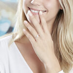 Bague Argent Blanc Auxana Oxyde De Zirconium - Bagues solitaires Femme | Histoire d&rsquo;Or