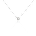 Collier Eurycide Or Blanc Oxyde De Zirconium - Colliers Femme | Histoire d&rsquo;Or