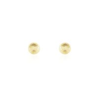 Boucles D'oreilles Puces Fidelia Boule Sablee Or Jaune