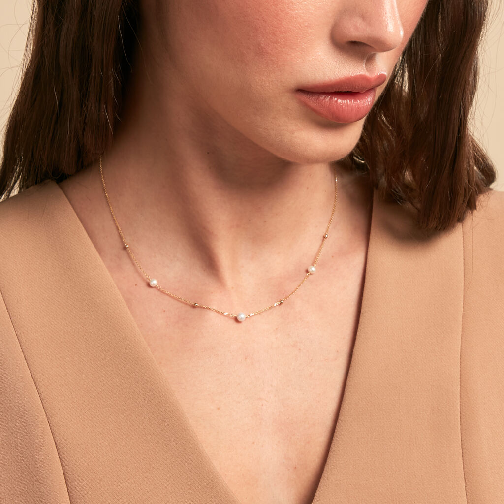 Collier Jolana Or Jaune Perle De Culture - Colliers Femme | Histoire d’Or