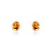 Boucles D'oreilles Puces Argent Blanc Brunhild Ambre - Boucles d'oreilles fantaisie Femme | Histoire d’Or