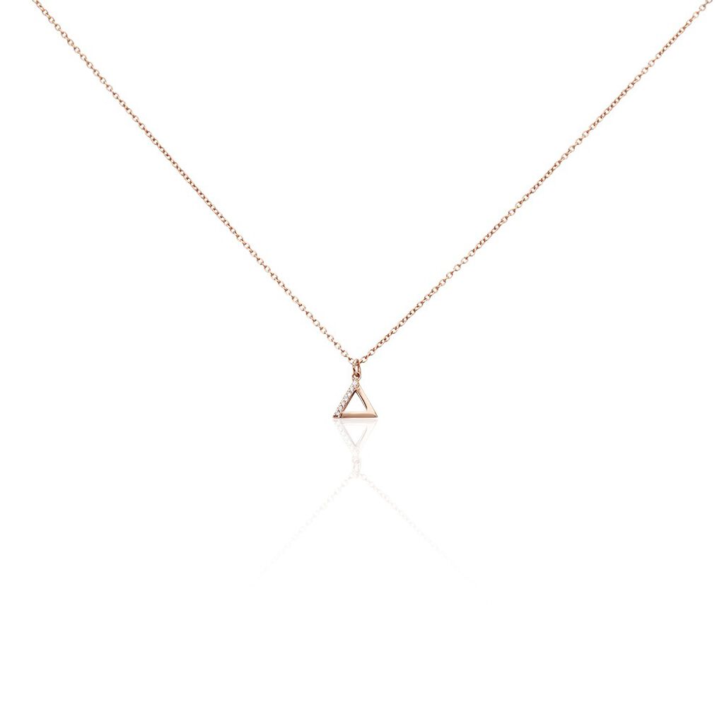 Collier Lorena Argent Rose Oxyde De Zirconium - Colliers fantaisie Femme | Histoire d&rsquo;Or