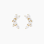 Boucles D'Oreilles Puces Sparkle Or Jaune Oxyde De Zirconium - Clous d'oreilles Femme | Histoire d&rsquo;Or