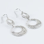 Boucles D'oreilles Pendantes Africa Argent Blanc - Boucles d'oreilles fantaisie Femme | Histoire d&rsquo;Or