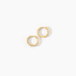 Cr&eacute;oles Caratacus Argent Dor&eacute; A L'Or 750/1000 - Boucles d'oreilles cr&eacute;oles Femme | Histoire d&rsquo;Or