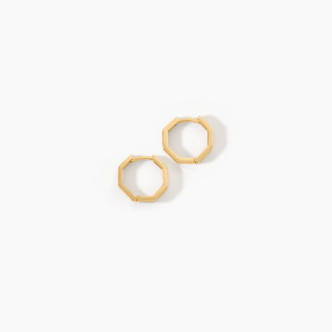 Cr&eacute;oles Caratacus Argent Dor&eacute; A L'Or 750/1000 - Boucles d'oreilles cr&eacute;oles Femme | Histoire d&rsquo;Or