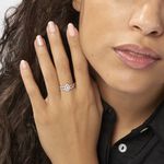 Bague Hildana Or Blanc Oxyde De Zirconium - Bagues solitaires Femme | Histoire d&rsquo;Or