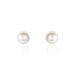 Boucles D'oreilles Puces Ursulina Or Jaune Perle De Culture - Clous d'oreilles Femme | Histoire d’Or