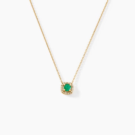 Collier Cosimo Or Jaune Emeraude Diamant - Colliers Femme | Histoire d&rsquo;Or