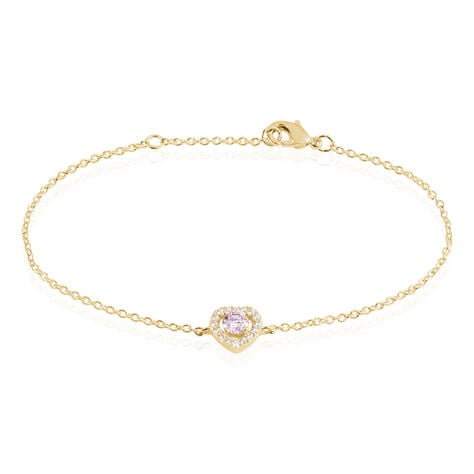 Bracelet Plaqué Or Jaune Alais Oxyde De Zirconium - Bracelets Femme | Histoire d’Or
