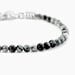Bracelet Jourdan Acier Blanc Obsidienne - Bracelets Homme | Histoire d&rsquo;Or