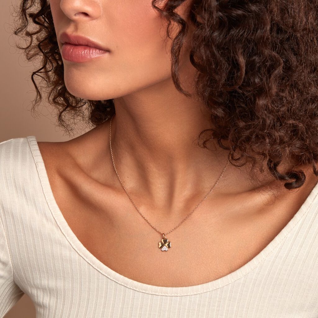 Collier Timotha Plaqué Or Jaune Oxyde De Zirconium - Colliers Femme | Histoire d’Or