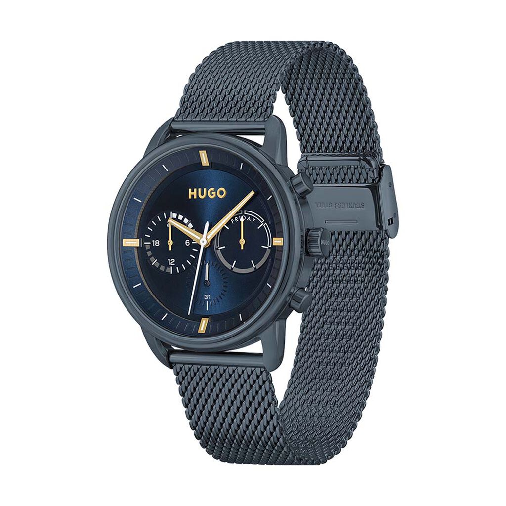 Montre Hugo Advise Bleu - Montres Homme | Histoire d’Or