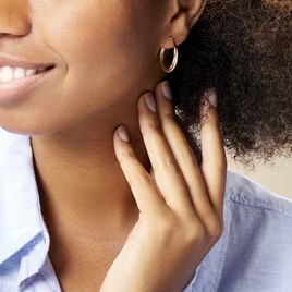 Créoles Maelia Or Jaune - Boucles d'oreilles créoles Femme | Histoire d’Or