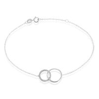 Bracelet Or Blanc Nesrine Oxydes