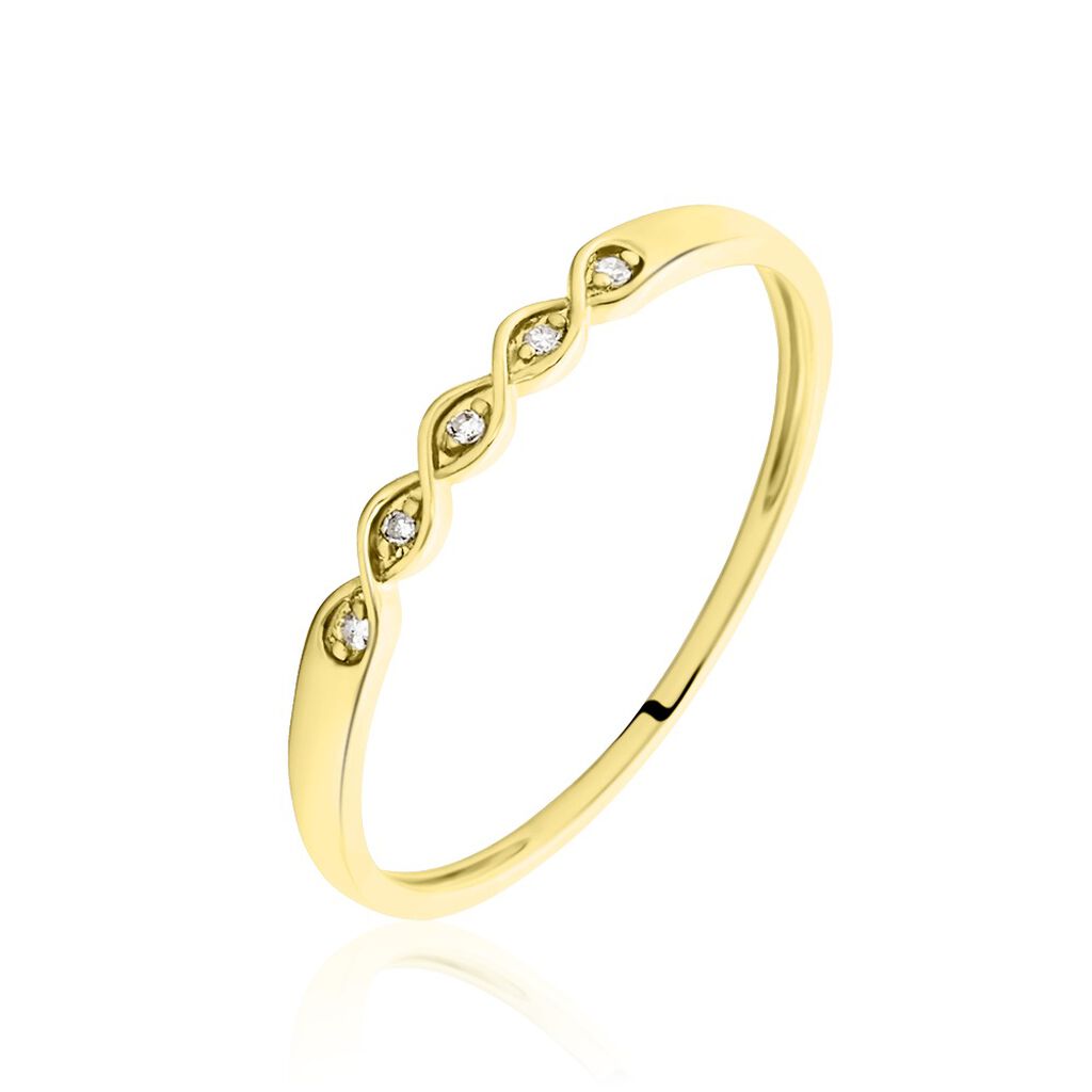 Bague Or Jaune Terance Diamants