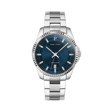 Montre Pierre Lannier Lannier Metropolitain 40 Bleu - Montres Homme | Histoire d&rsquo;Or